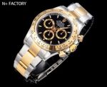 N Factory Rolex Daytona 40mm 7750/4310/4131 Movement 904L Steel Black Face 158g Two-tone Gold Strap Watch